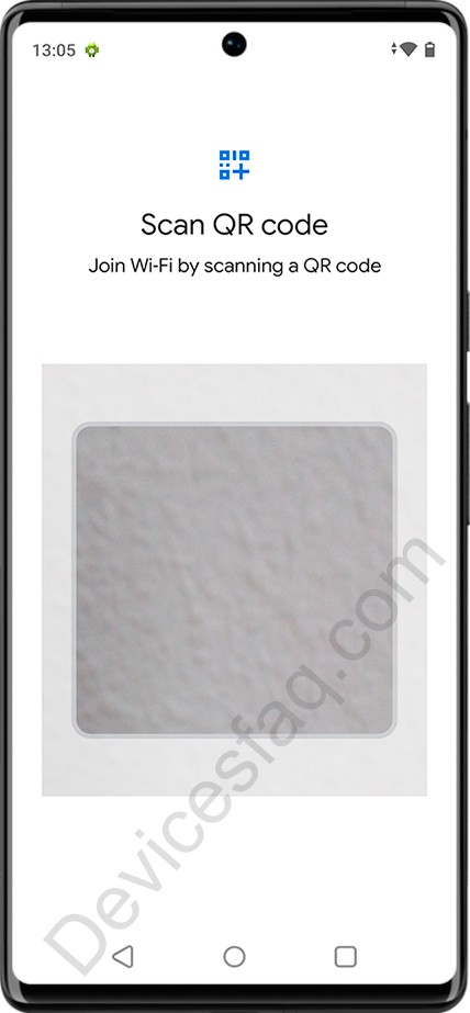 Connect to a Wi-Fi network using a QR code on Android