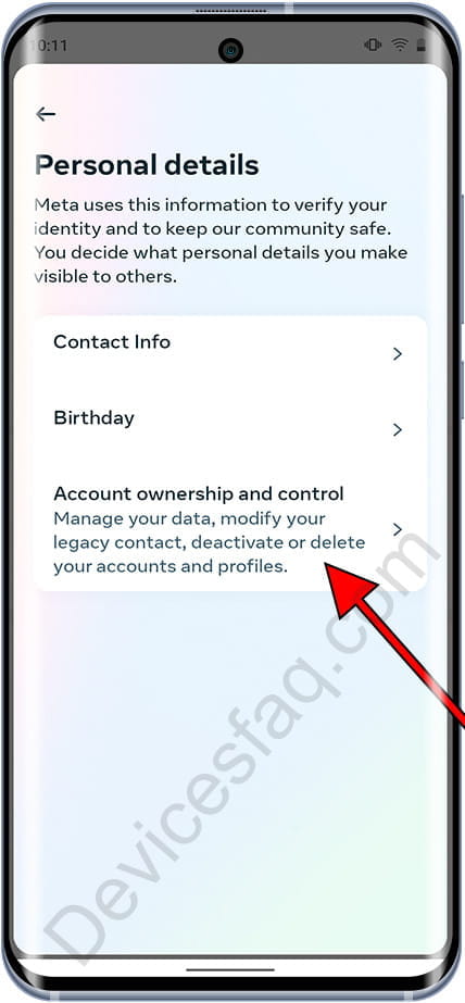instagram Account ownership and control