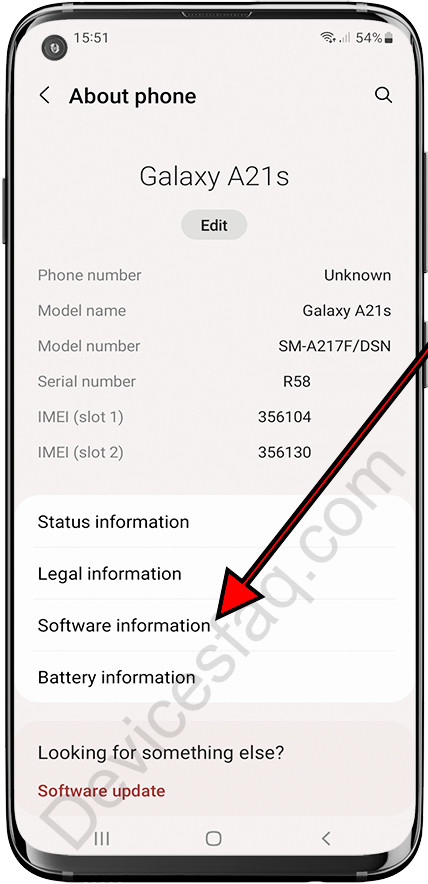 Samsung Software Information