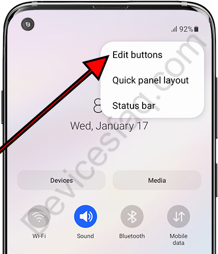 Edit Samsung Shortcut Buttons
