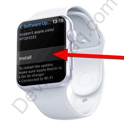 Install Apple Watch update