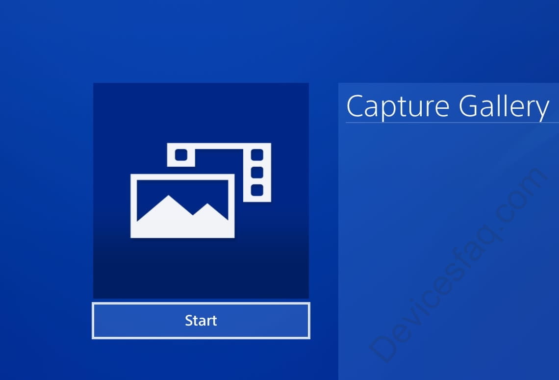 Start PlayStation 4 Captures Gallery