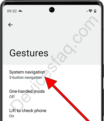 Android gesture navigation