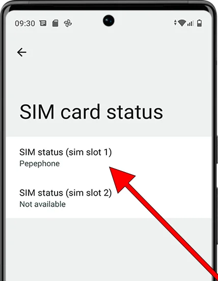 SIM card status Android
