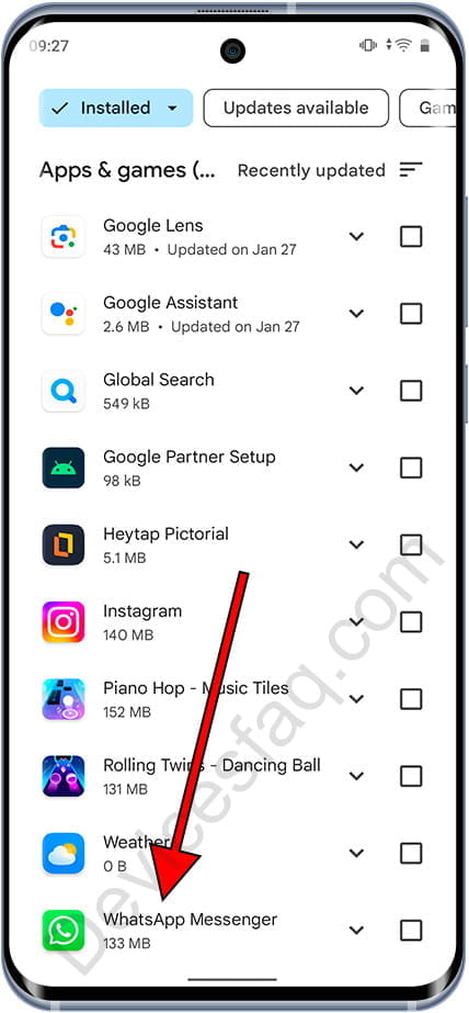 Update applications Google Play