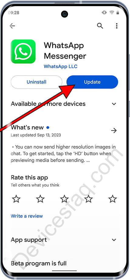 Update WhatsApp Android