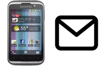 Set up mail in alcatel OT-991