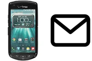 Set up mail in Kyocera Brigadier