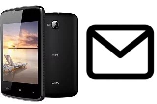 Set up mail in Lava Iris 348