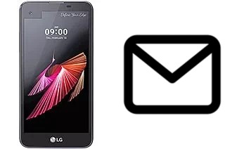 Set up mail in LG X screen