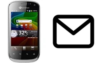 Set up mail in Micromax A75