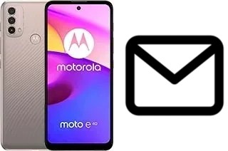 Set up mail in Motorola Moto E40