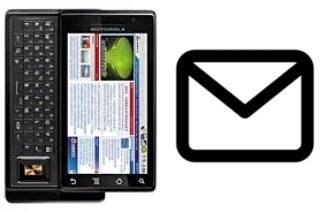 Set up mail in Motorola MOTO XT702