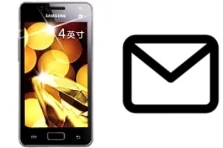 Set up mail in Samsung Galaxy I8250