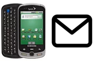 Set up mail in Samsung M900 Moment