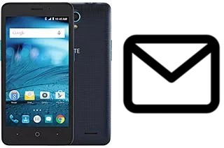 Set up mail in ZTE Avid Plus