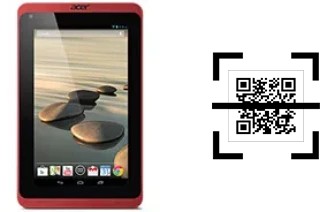 How to read QR codes on an Acer Iconia B1-721?