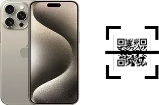 How to read QR codes on an Apple iPhone 15 Pro Max?