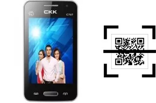 How to read QR codes on a CKK-mobile CKK mobile C707?