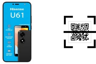 How to read QR codes on a HiSense U61?