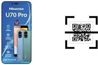 How to read QR codes on a HiSense U70 Pro?