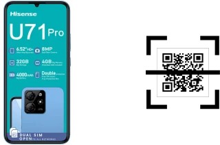 How to read QR codes on a HiSense U71 Pro?