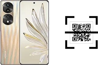 How to read QR codes on a Honor 70 Pro?