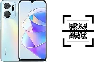 How to read QR codes on a Honor X7a?