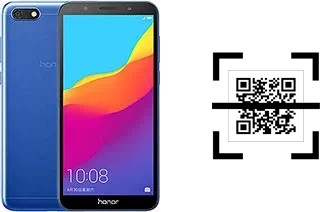 How to read QR codes on a Honor 7S?