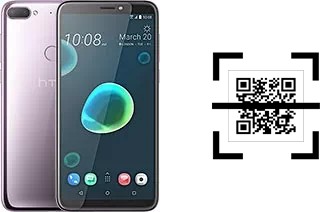 How to read QR codes on a HTC Desire 12+?