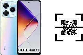 How to read QR codes on an Infinix Note 40X 5G?