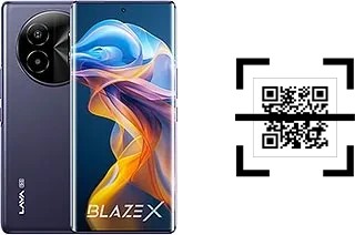 How to read QR codes on a Lava Blaze X?