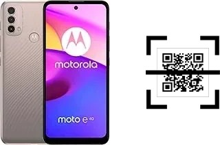 How to read QR codes on a Motorola Moto E40?