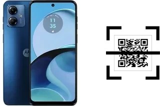 How to read QR codes on a Motorola Moto G14?