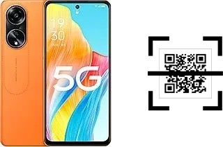 How to read QR codes on an Oppo A1 (2023)?