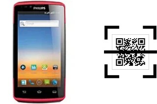 How to read QR codes on a Philips W7555?