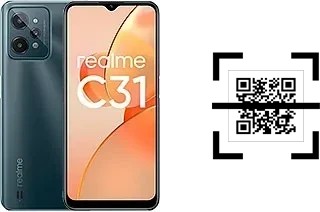 How to read QR codes on a Realme C31?