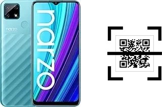 How to read QR codes on a Realme Narzo 30A?