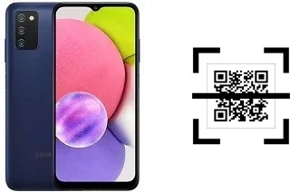 How to read QR codes on a Samsung Galaxy A03s?