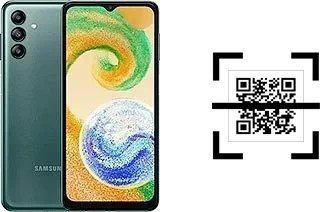 How to read QR codes on a Samsung Galaxy A04s?