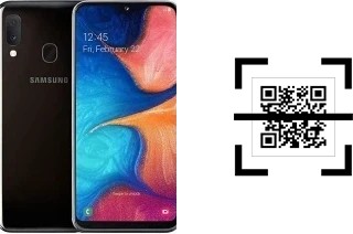 How to read QR codes on a Samsung Galaxy A20e?