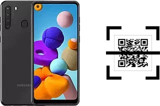 How to read QR codes on a Samsung Galaxy A21?