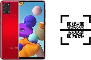 How to read QR codes on a Samsung Galaxy A21s?