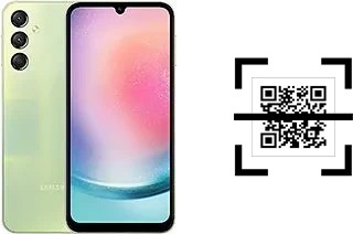 How to read QR codes on a Samsung Galaxy A24 4G?