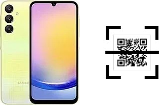 How to read QR codes on a Samsung Galaxy A25?