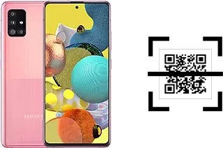 How to read QR codes on a Samsung Galaxy A51 5G?