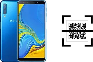 How to read QR codes on a Samsung Galaxy A7 (2018)?