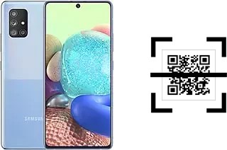 How to read QR codes on a Samsung Galaxy A71 5G?