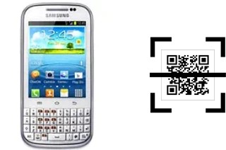 How to read QR codes on a Samsung Galaxy Chat B5330?