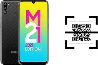 How to read QR codes on a Samsung Galaxy M21 2021?